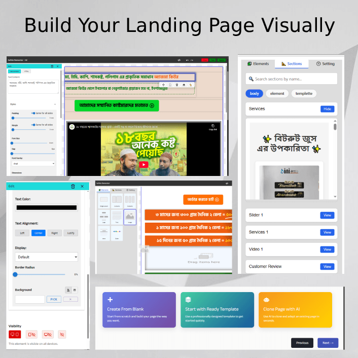 Drag & Drop Landing Page Builder