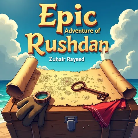 তৈরি হয়ে যাওয়া পার্সোনালাইজড কভার: রুশদানের রোমাঞ্চকর অভিযান — সমুদ্রসৈকতে গুপ্তধনের মানচিত্র ও সিন্দুক